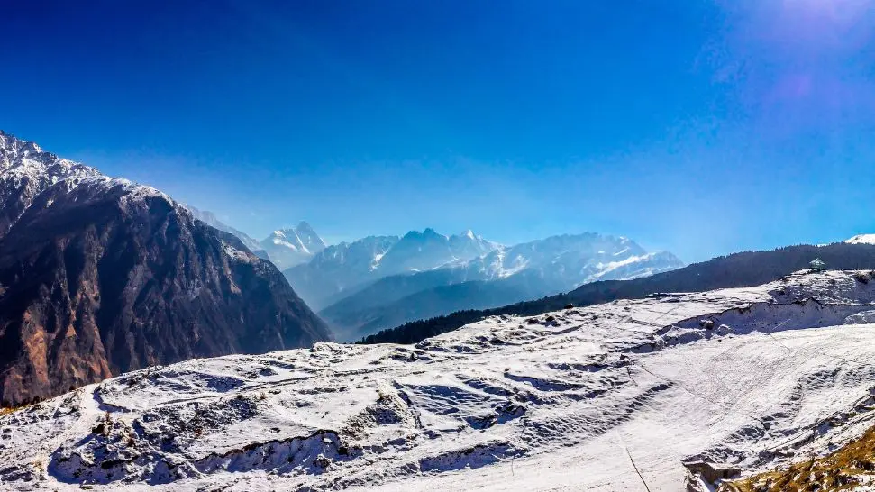 Auli is one of the best places to visit during Christmas in India 