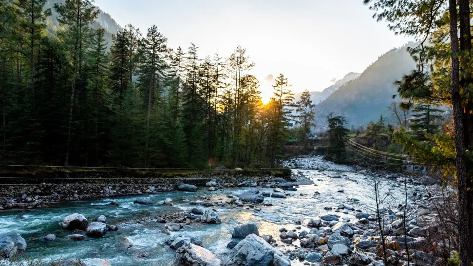 Parvati River is one of the best places to visit in Kasol