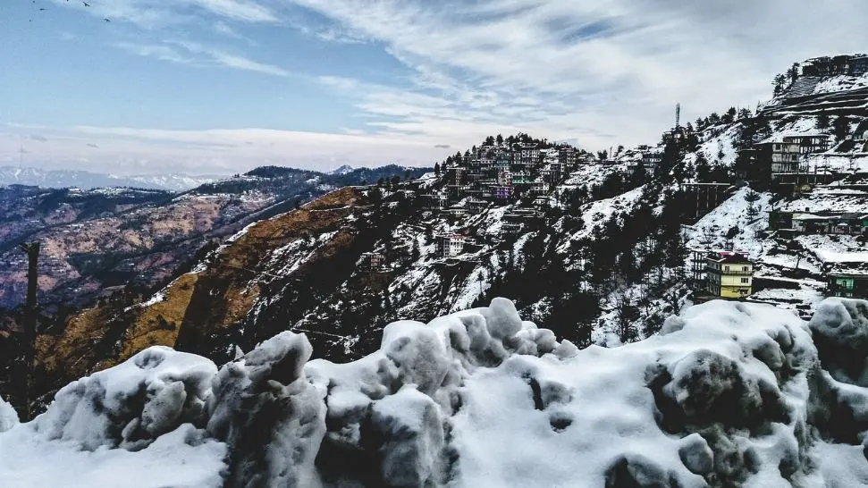 Shimla is one the best places to enjoy snowfall in february in India