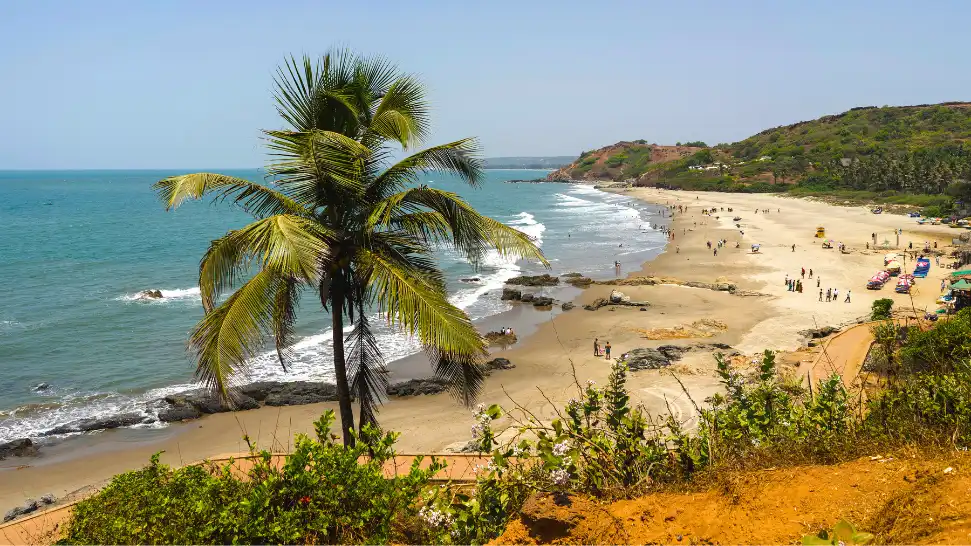 Anjuna Beach is one of the most popular beaches in India