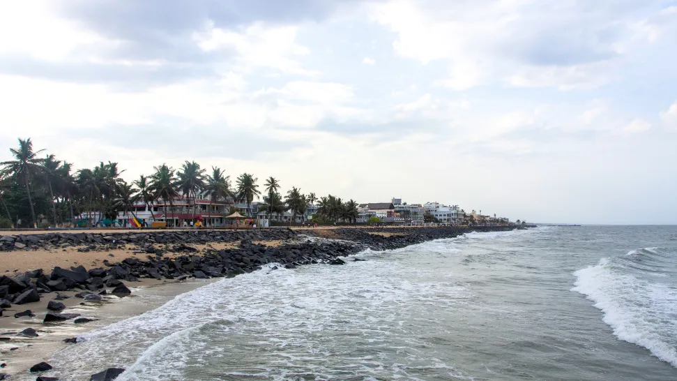 Paradise Beach is one of the most popular beaches in India