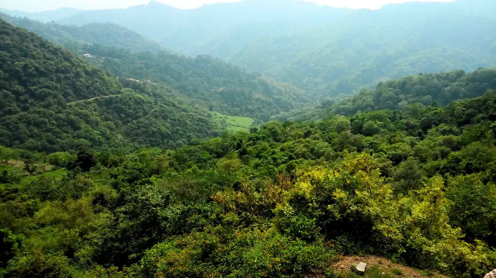 Serene Morni Hills with lush forests and picturesque lakes in Haryana