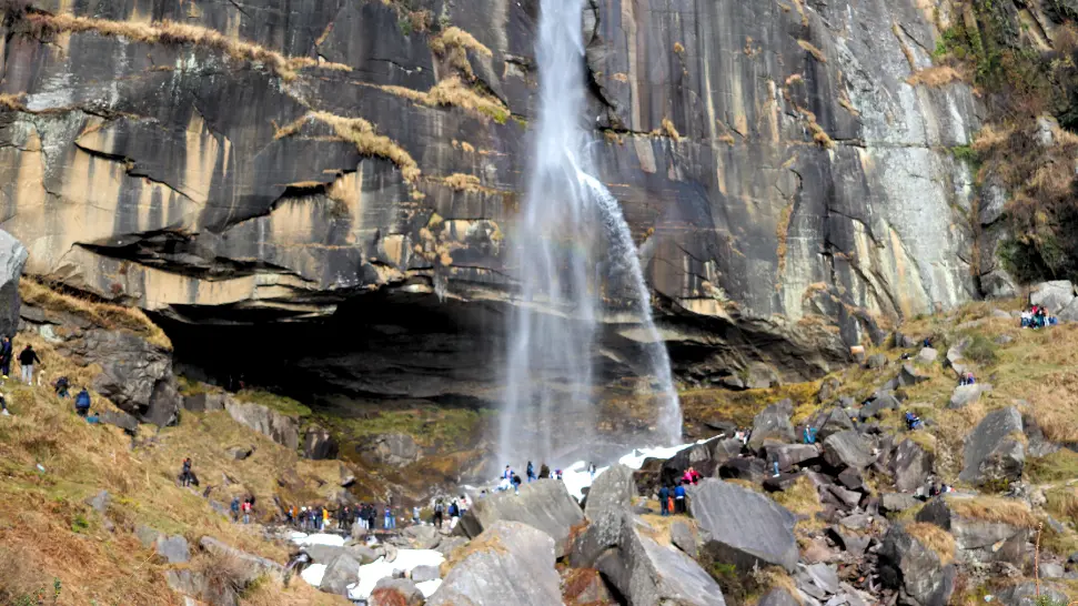 Jogini Waterfall is one of the best places to visit in manali