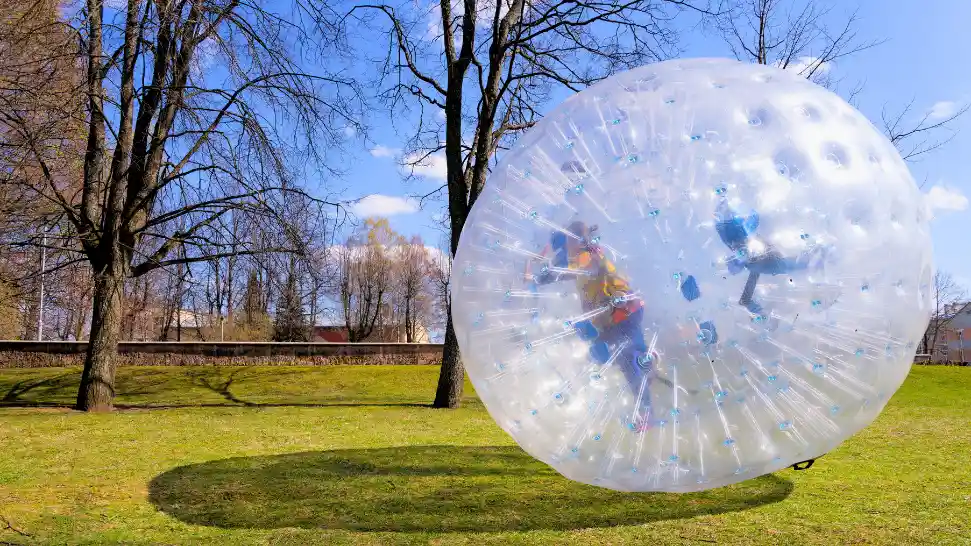Zorbing is one of the best things to Do in manali in July