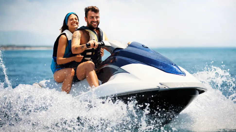 Jet skiing is one of the best adventure activities in Goa.