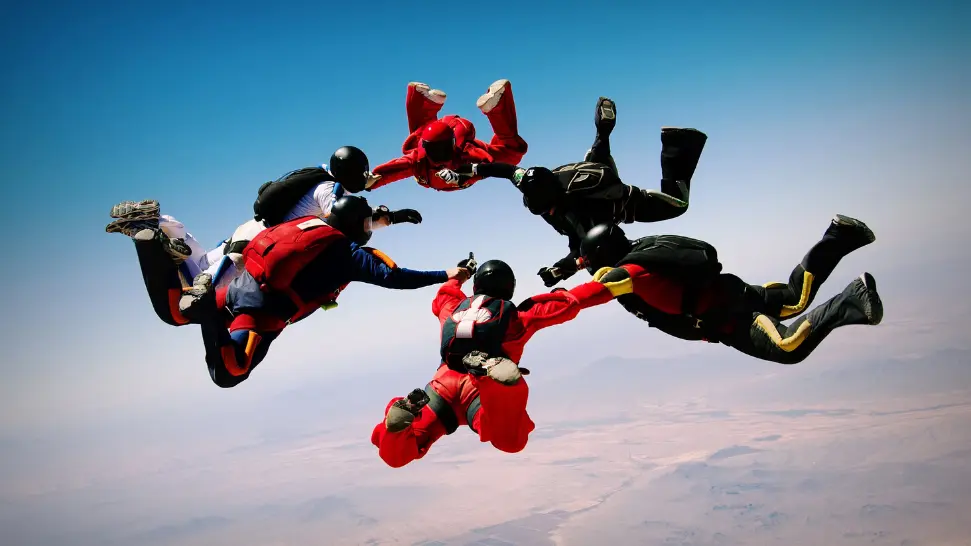 Skydiving is one of the best adventure activities in Goa.