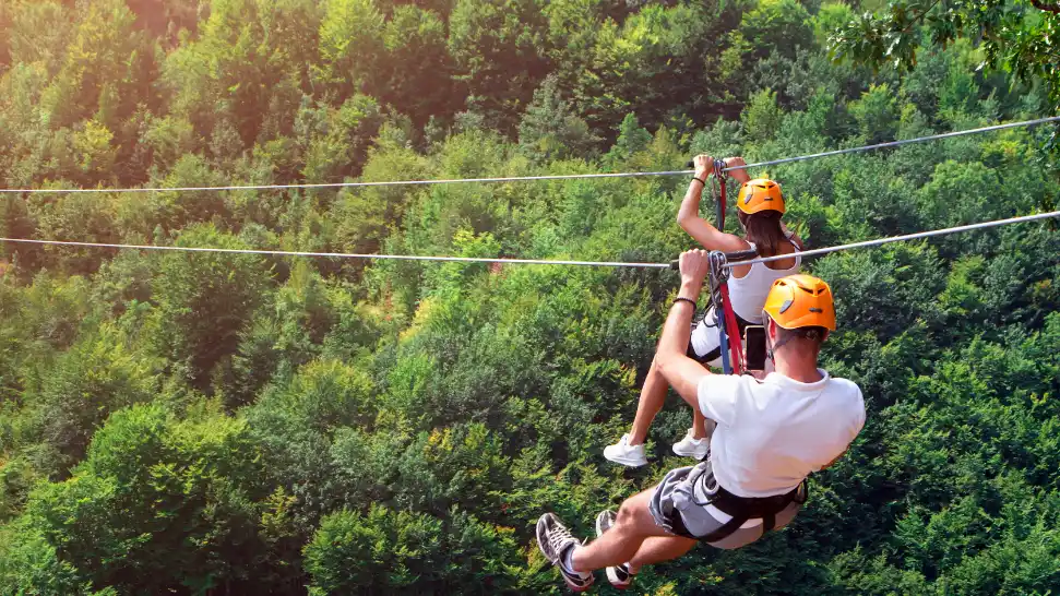 Ziplining is one of the best adventure activities in Goa.