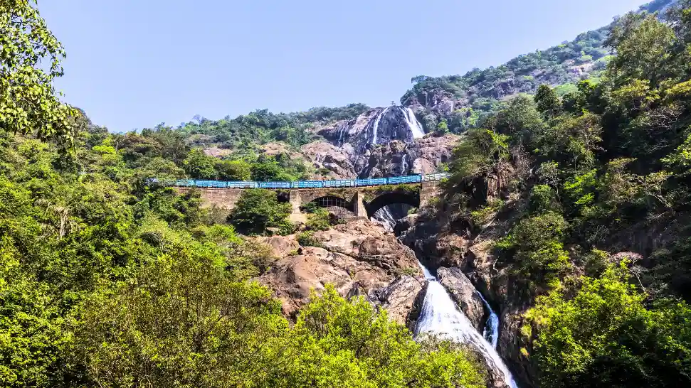 Dudhsagar Waterfalls is One Of The Best Places To Visit in Goa in December
