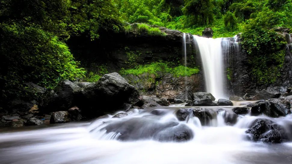 Karjat hill station near Mumbai with green valleys and waterfalls