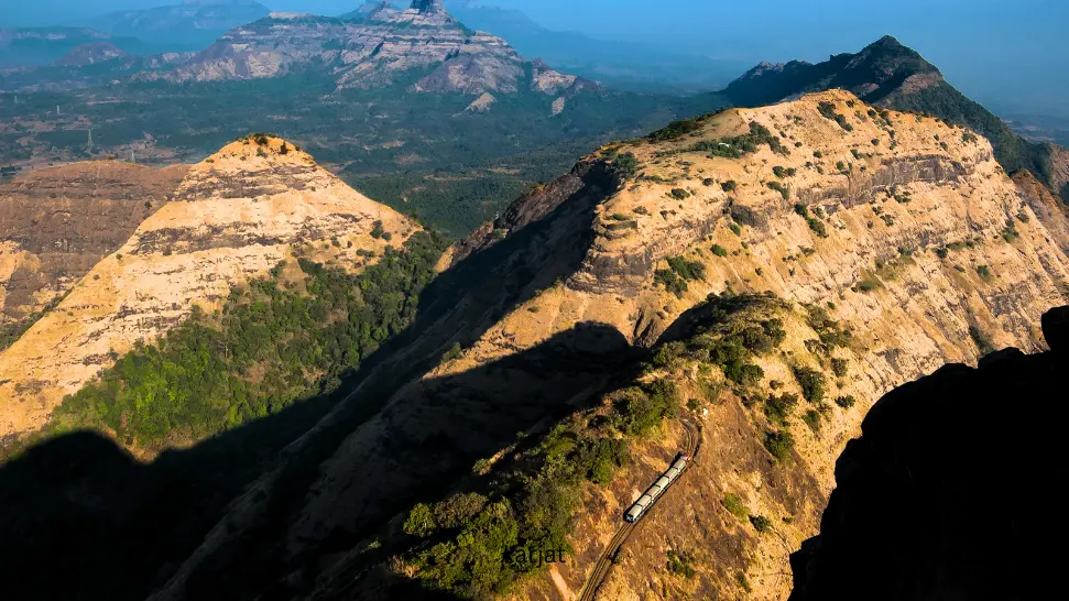 Matheran hill station near Mumbai with toy train and lush forest views