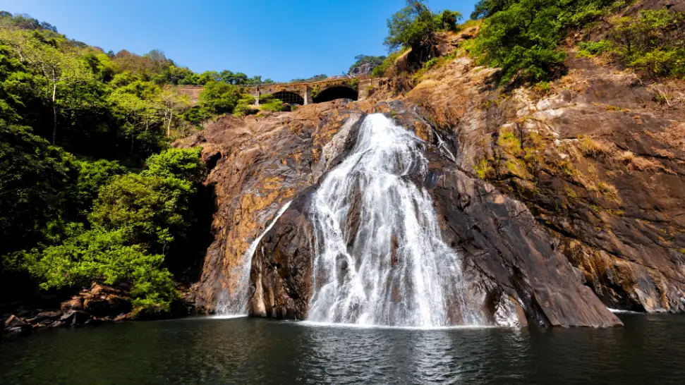 Dudhsagar Waterfalls Is One of The Best Honeymoon Places in Goa