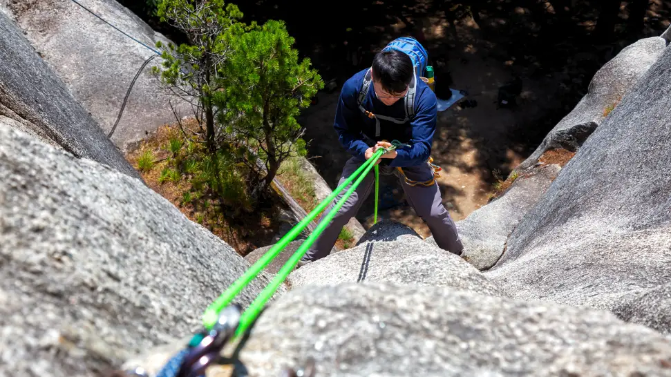 Rock Climbing and Rappelling is one of the Best Adventure Activities in Manali in January