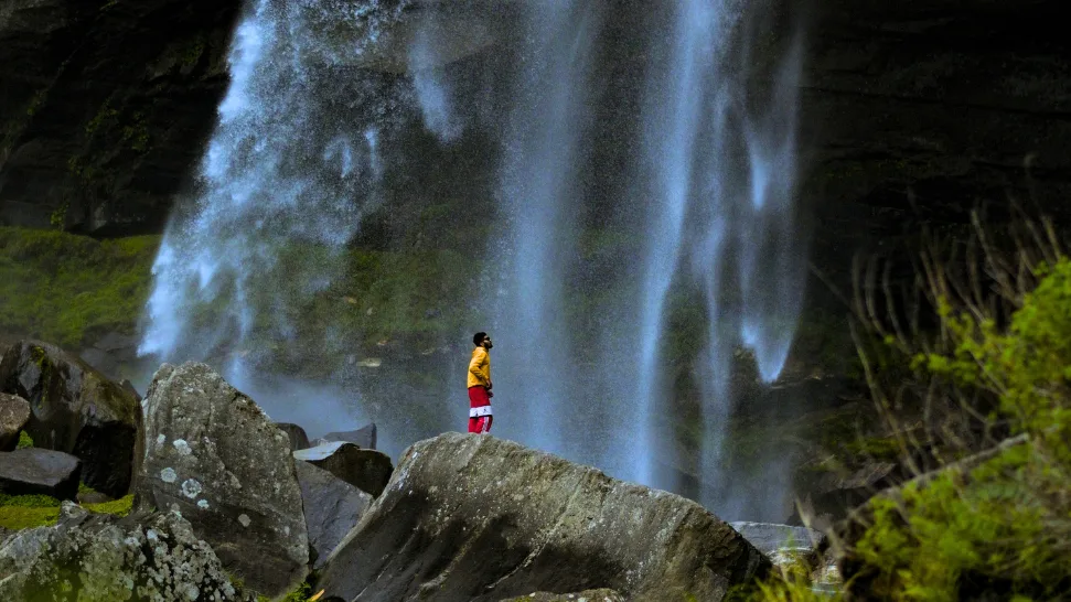 Waterfall is One Of The Best Things To Do in Manali in November