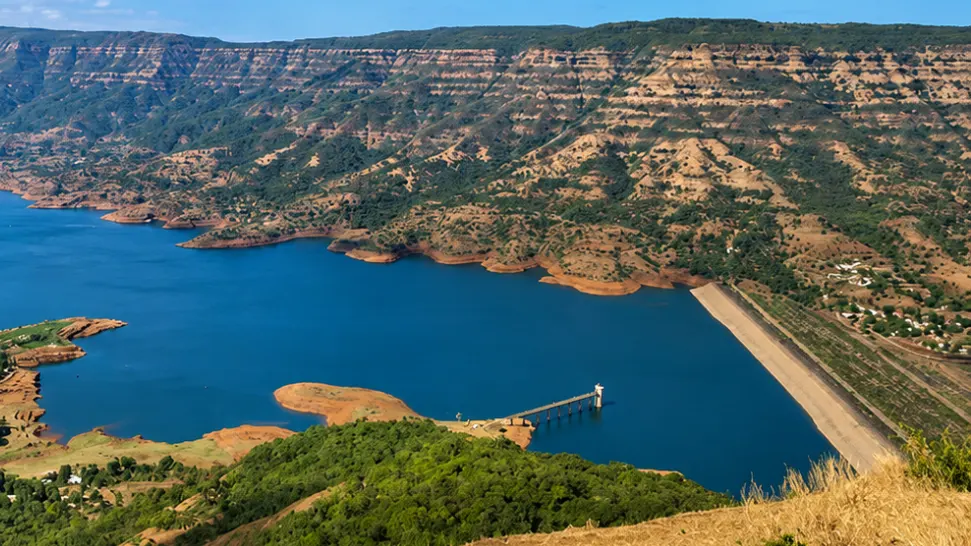 Scenic Krishna Valley and Dhom Dam view from Kate’s Point