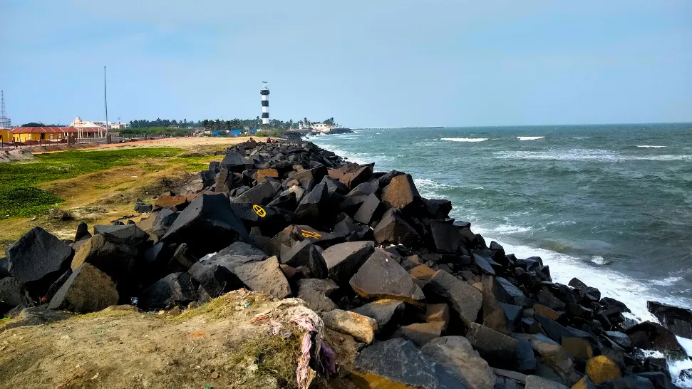 Rock Beach is One of The Best Places to Visit in Pondicherry