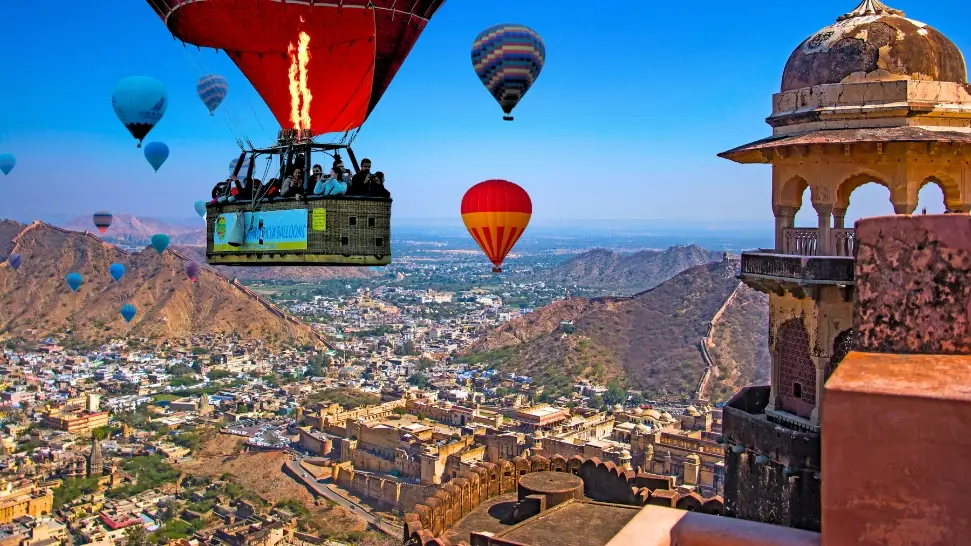 Fly high up in a Hot Air Balloon is One of The Best Things to Do in Jaipur