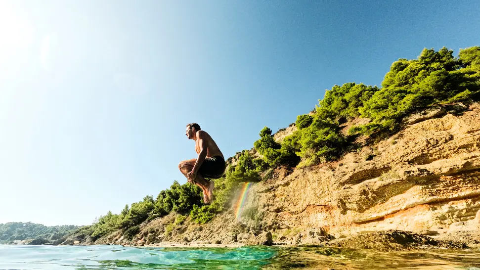 Cliff Jumping in Rishikesh