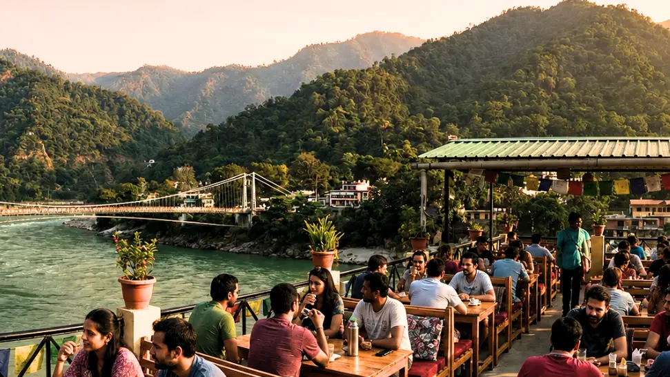 Night Market & Cafe Hopping near Tapovan