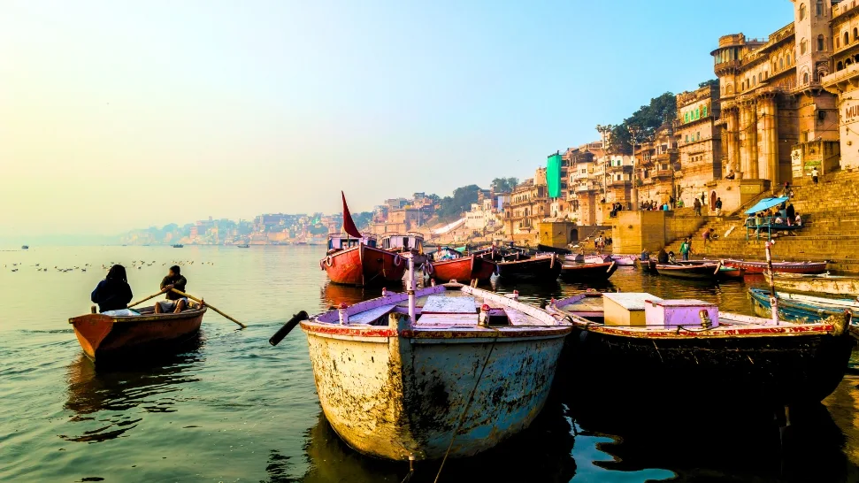 Ride a boat on the Ganges River 
